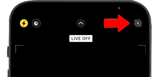 Live photo mode off
